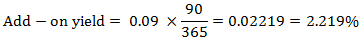 Add-on Yield-Example