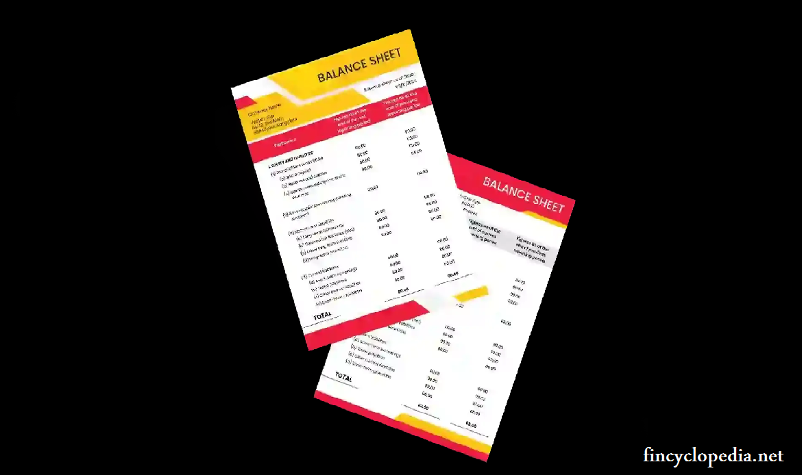 Face of Balance Sheet