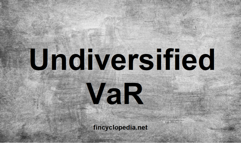 Undiversified VaR
